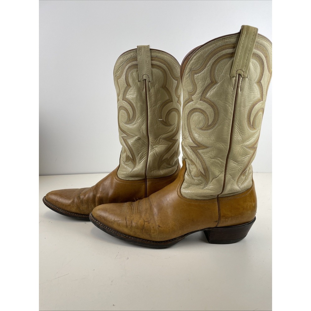 Vintage Nocona Wine Leather Cowboy Boots USA Made for Men Size 13.5‎ A - Picture 5 of 13